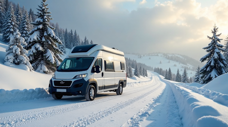 Winterliche Herausforderungen: Wohnmobil, Schnee und Sicherheit im Straßenverkehr